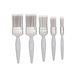 Harris Essentials Walls & Ceilings Paint Brush Set | Pack of 5 | 0.5", 1", 1.5", 2", Grey