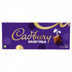 Cadbury Dairy Milk Chocolate Gift Bar, Extra-Large, Rich Taste, Suitable for Vegetarians, Sustainable Cocoa, 850 g
