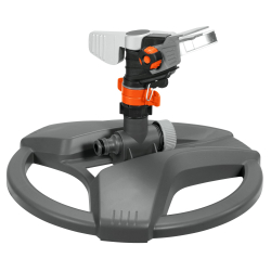 Gardena Premium Full or Part Circle Pulse Sprinkler (on a plastic sled): Premium sprinkler for watering large areas of up to 490 m², infinite range adjustment up to 12.5 m (8135-20)