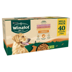 WINALOT Sunday Dinner Mixed in Gravy Wet Dog Food 40x100g