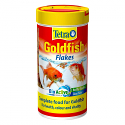 Tetra Goldfish Flakes - flake fish food for all goldfish and other coldwater fish, 250ml(Packaging may vary)